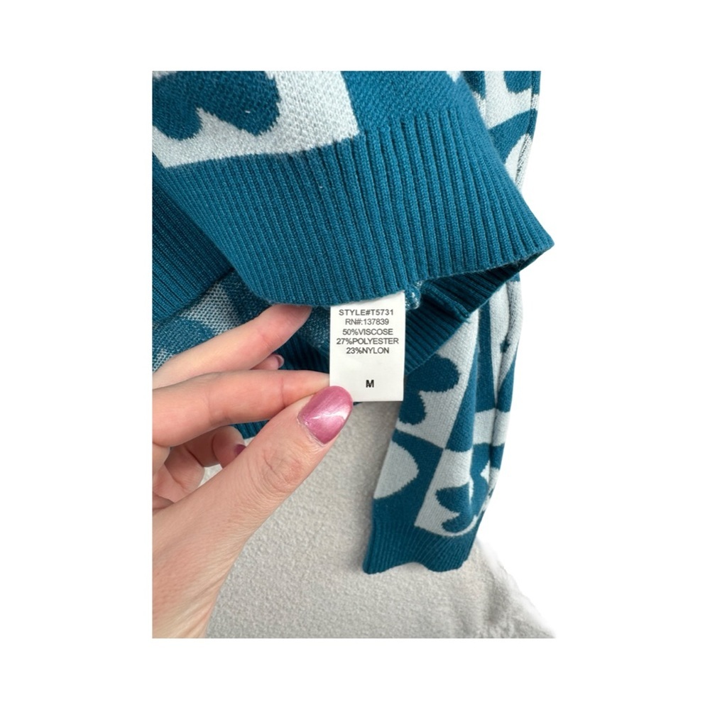 Debut Blue Heart/Flower Sweater - Picture 5 of 9